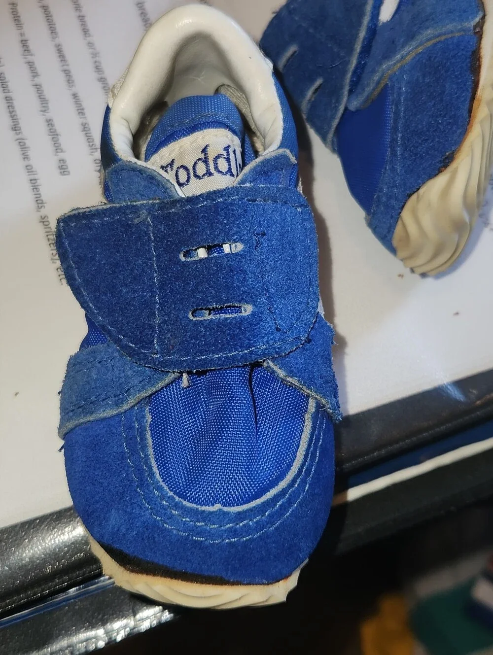 Toddler Traks Vintage Kids Blue Casual Sneakers